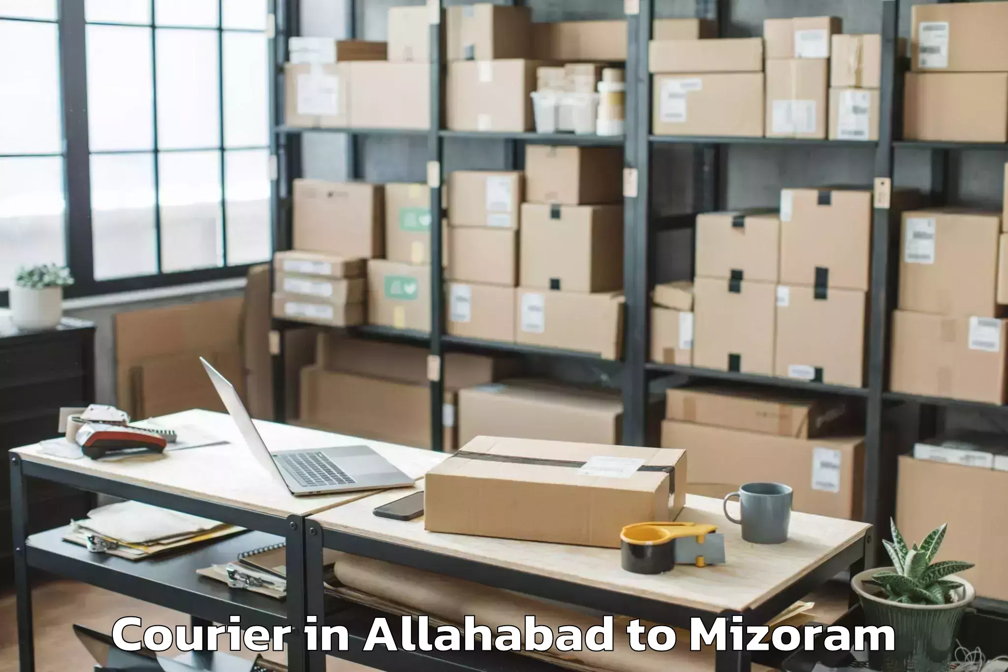 Leading Allahabad to Icfai University Mizoram Aizaw Courier Provider